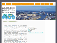 Tablet Screenshot of businesslocationinternational.be